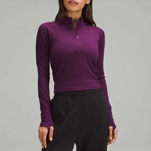 Lululemon Rest Less Cropped Half Zip NEW
